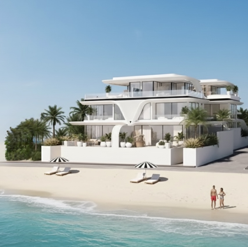 Light-filled living space facing the sea — Netanya luxury new build