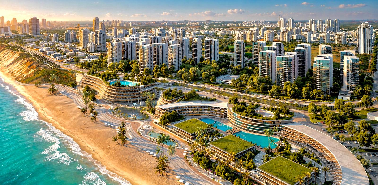 Shirat HaYam beachfront new construction in Netanya