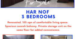 Har Nof 3 Bedrooms For Sale