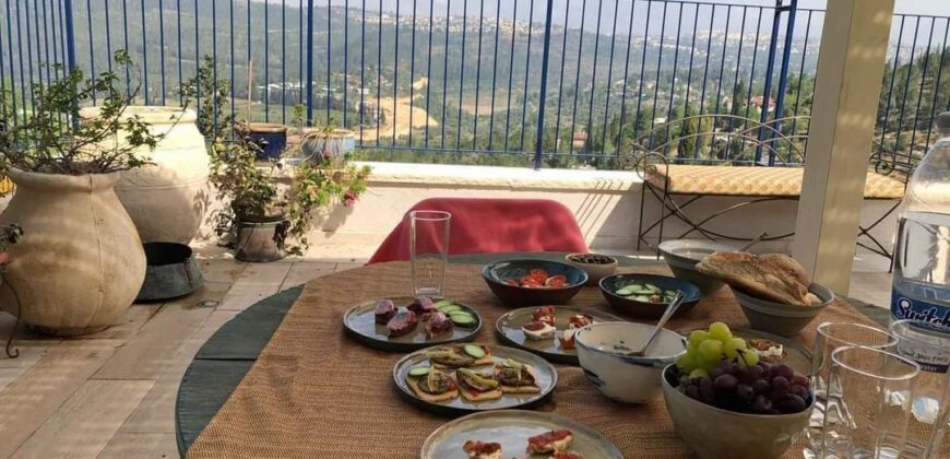 Exquisite accessible property in Ein Karem with fabulous view