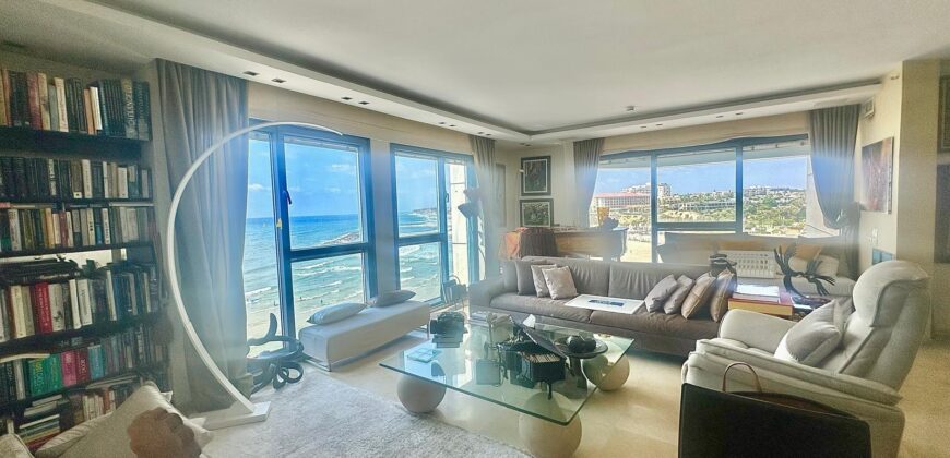 For Rent: Luxury Apartment in Marina Towers, Herzliya – 4 Rooms with Full Sea View