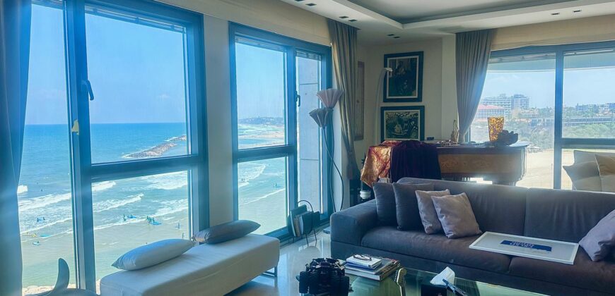 For Rent: Luxury Apartment in Marina Towers, Herzliya – 4 Rooms with Full Sea View