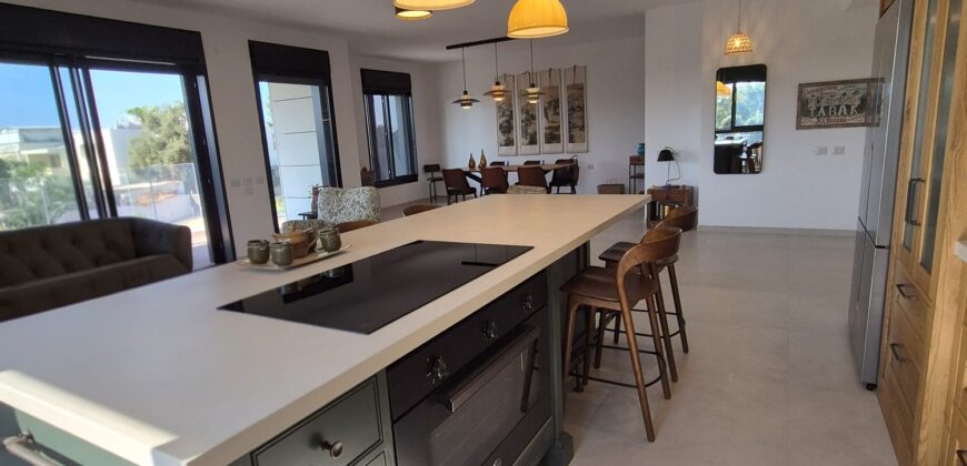 A Stunning 5-Room Apartment, Converted into 4 Rooms – for Sale in Caesarea, IL