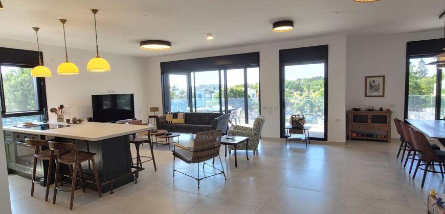 A Stunning 5-Room Apartment, Converted into 4 Rooms – for Sale in Caesarea, IL
