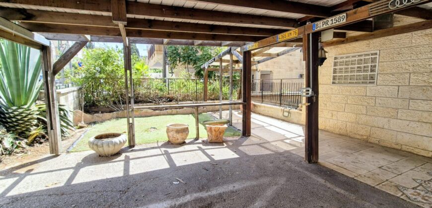 Garden Apartment with Rental Income – Peaceful Givat Shaul Gem