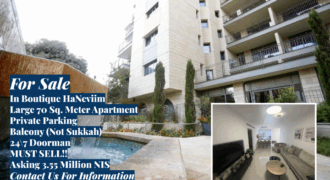 For Sale in Boutique Haneviim-Must Sell!!