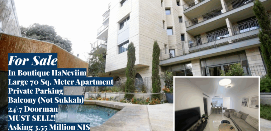 For Sale in Boutique Haneviim-Must Sell!!