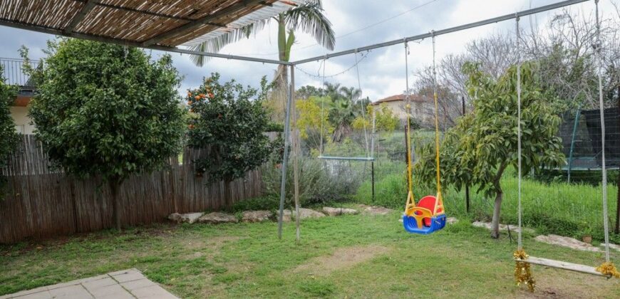 A bright and spacious family home on Karkur’s Ha-Moshav Street